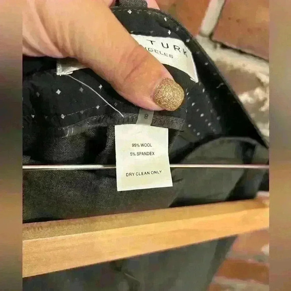 Trina Turk Wool Blend Wide Leg Dress Pants Size 8 - Picture 6 of 6